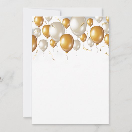 Dag gevierde ballonnen kaart (Voorkant)