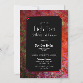 Dag geviering Rood en zwart hoog thea Kaart