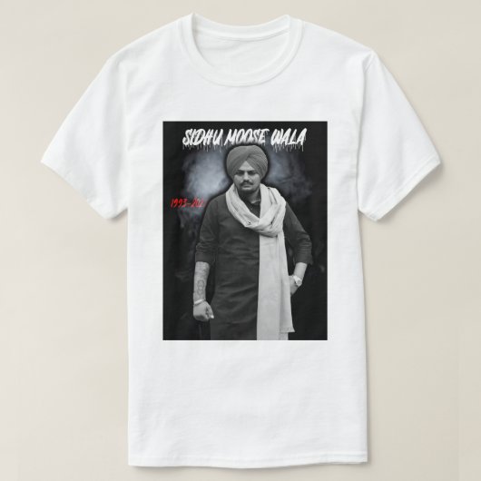 Dag Gift Sidhu Punjabi Cinema Moose Wala Funny Fan T-shirt (Design voorkant)