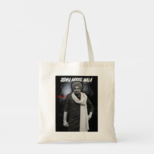 Dag Gift Sidhu Punjabi Cinema Moose Wala Funny Fan Tote Bag (Achterkant)