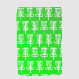 Dag glo groene golfhanddoek