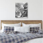 Dag, Goedemorgen, 1738 Canvas Afdruk (Insitu (Slaapkamer))