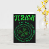 Dag grafisch Iers grappig St. Patrick's Day wiskun Kaart (Gele Bloem)