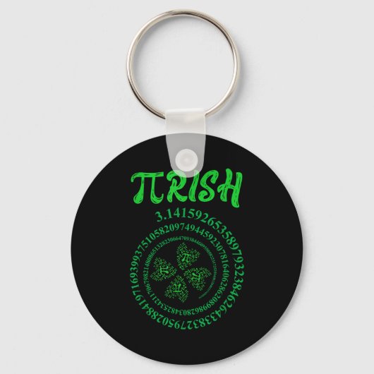 Dag grafisch Iers grappige St. Patrick's Day wisku Sleutelhanger (Voorkant)