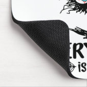 Dag Grappig Stressed Kat Leraar Student Kinder Tes Muismat (Hoek)