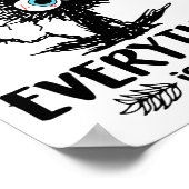 Dag Grappig Stressed Kat Leraar Student Kinder Tes Poster (Hoek)