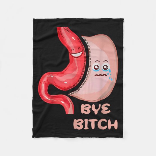 Dag Grappige Gastric Sleeve Chirurgie Maag Fleece Deken (Voorkant)