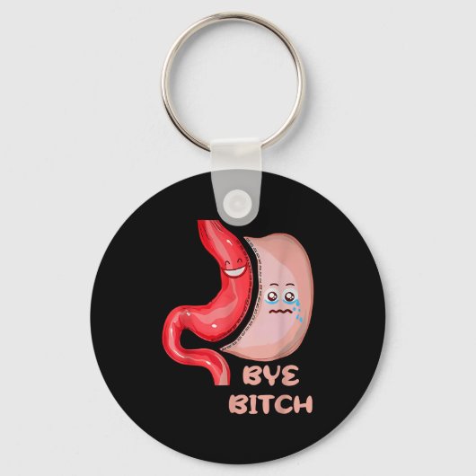 Dag Grappige Gastric Sleeve Chirurgie Maag Sleutelhanger (Voorkant)