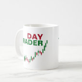 Dag Handelaar Stock Trader Koffiemok (Voorkant links)