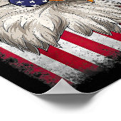 Dag Happy 4th van juli Ontwerp  vlag Poster (Hoek)