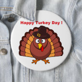 DAG HAPPY TURKEY RONDE BUTTON 6,0 CM (In situ)
