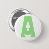 Dag het logoknoop van van de Archeologie "A" Ronde Button 5,7 Cm (Voorkant /achterkant)