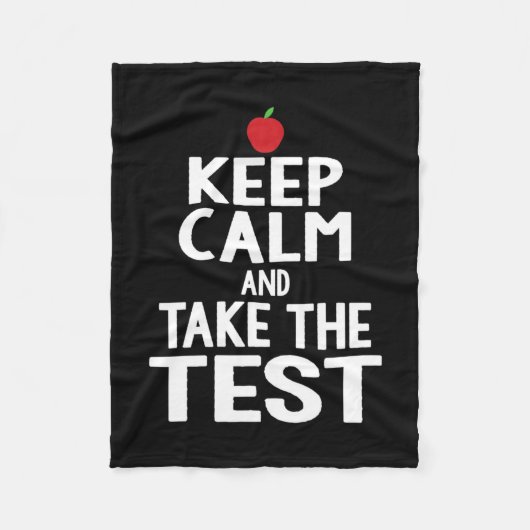 Dag houd rust & versterker; Neem het test examen g Fleece Deken (Voorkant)