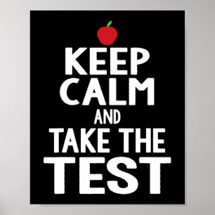 Dag houd rust & versterker; Neem het test examen g Poster