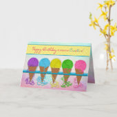 Dag, iemand Creatief, Yarn Cones Kaart (Gele Bloem)