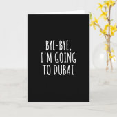 Dag, ik ga naar Dubai Kaart (Gele Bloem)