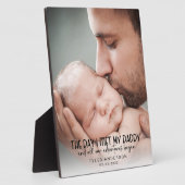 Dag ik ontmoette mijn vader eerste Vaderdag Keepom Fotoplaat (Zijkant)