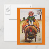     dag-illustratie-Thanksgiving kaarten Feestdagenkaart (Voorkant / Achterkant)