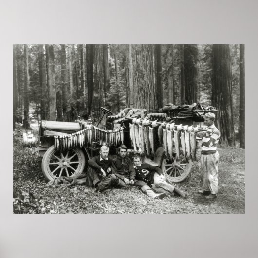 Dag in Big Lagoon, 1908 Poster (Voorkant)