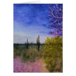 Dag in het landschap van de Arizona-woestijn buite