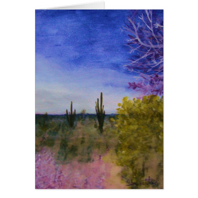 Dag in het landschap van de Arizona-woestijn buite (Voorkant)