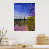 Dag in het landschap van de Arizona-woestijn buite Poster (Keuken)