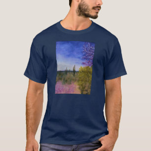 Dag in het landschap van de Arizona-woestijn buite T-shirt