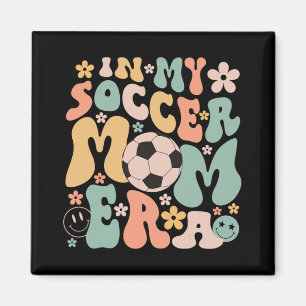 Dag In Mijn Voetbal Moeder Era Groovy Voetbal Moed Magneet