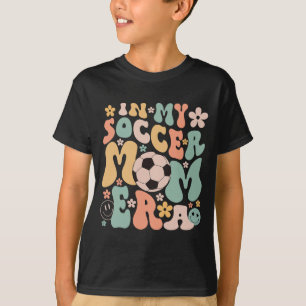 Dag In Mijn Voetbal Moeder Era Groovy Voetbal Moed T-shirt