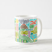 Dag in Prehistoria | Dinosaurussen, Kinderen met e Koffiemok (Voorkant rechts)