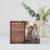 Dag Jaar Funny Year Review Kerstmis PHOTO Kaart (Staand voorkant)