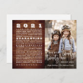 Dag Jaar Funny Year Review Kerstmis PHOTO Kaart (Voorkant / Achterkant)