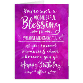 Dag, je bent zo'n geweldige zegen.