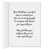 Dag, je bent zo'n geweldige zegen. (Binnen (Rechts))