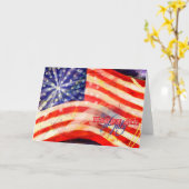 Dag & Juli 4 van de onafhankelijkheid Kaart (Gele Bloem)