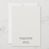 Dag Jurk Code Prom Masquerade Ball Vrijgezellenfee Kaart (Achterkant)