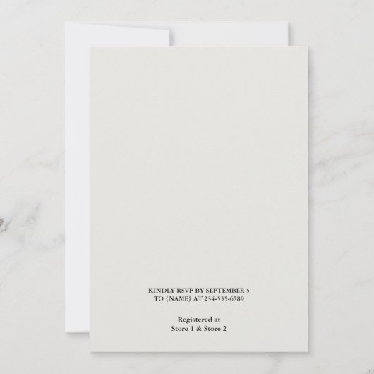 Dag Jurk Code Prom Masquerade Ball Vrijgezellenfee Kaart (Achterkant)