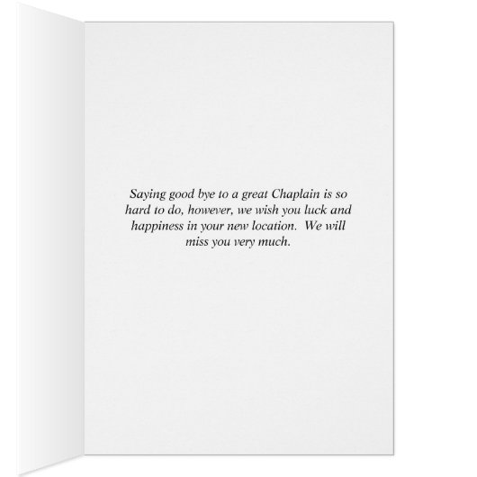 Dag Kaart voor je grote kapel (Binnen (Rechts))