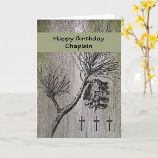 Dag Kaart voor Uw Chaplain, Religie (Gele Bloem)