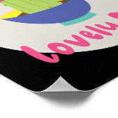 Dag Kawaii grappige cactus met zonnebril Poster (Hoek)