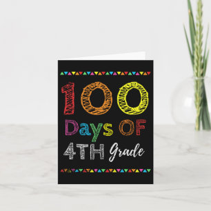 Dag Kinder Gift 100 dagen van 4e klas 100 dagen va Kaart