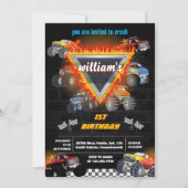 Dag kinder Jongen Auto's Cool Monster Truck 1e Ver Kaart (Voorkant)