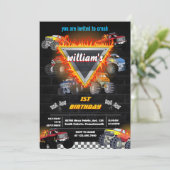 Dag kinder Jongen Auto's Cool Monster Truck 1e Ver Kaart (Staand voorkant)