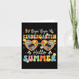 Dag Kindergarten Hallo Zomer Laatste Dag van Scho Kaart