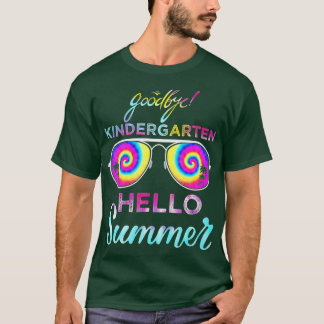 Dag Kindergarten Hallo Zomer Laatste Dag van Scho T-shirt