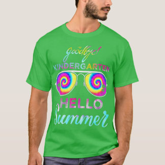 Dag Kindergarten Hallo Zomer Laatste Dag van Scho T-shirt