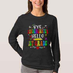 Dag kleuterschool, hallo groep 3 eerste dag terug  t-shirt