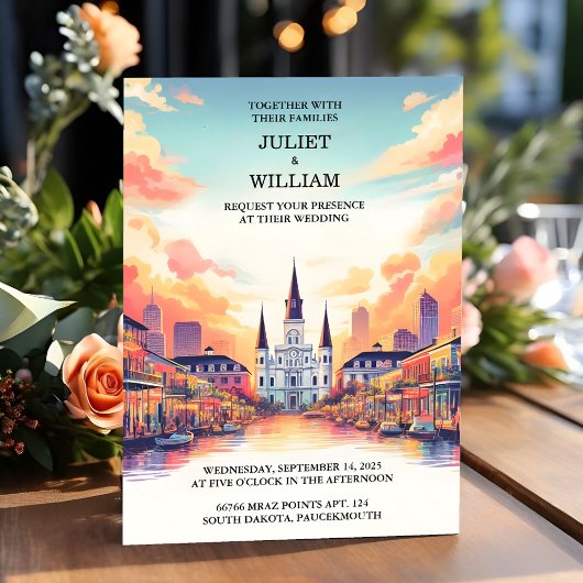 Dag kreeft strand oceaan zomer New Orleans bruilof Kaart