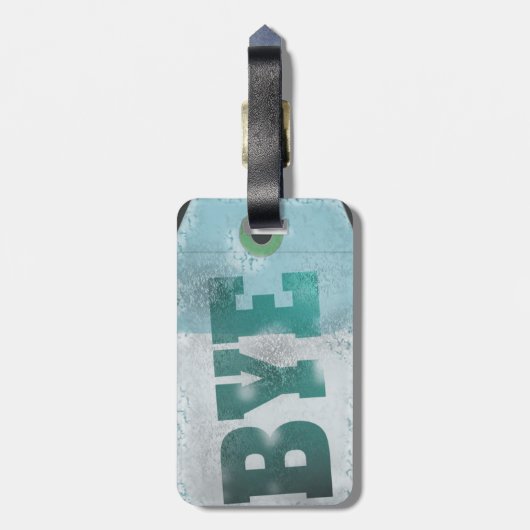 Dag Label vliegtuigstijl Bagagelabel (Achterkant verticaal)