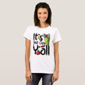 Dag Leraar Het is Test Dag Tall Appreciation Testi T-shirt (Voorkant volledig)